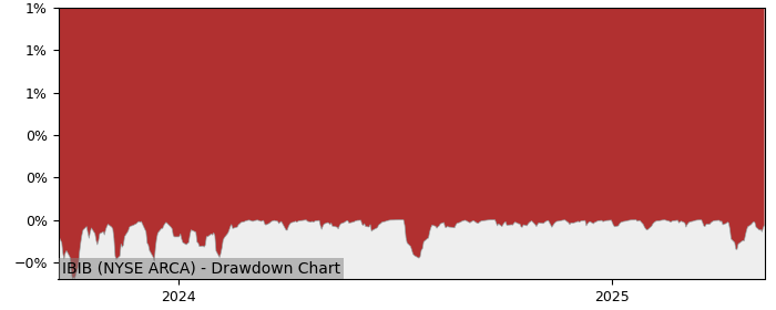 5 Year Drawdown / Underwater Chart for (IBIB) iShares Trust - Performance 5.5% in 12m